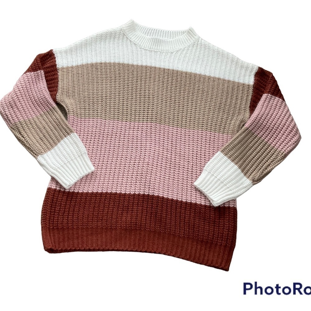 Zesica knit block sweater size S